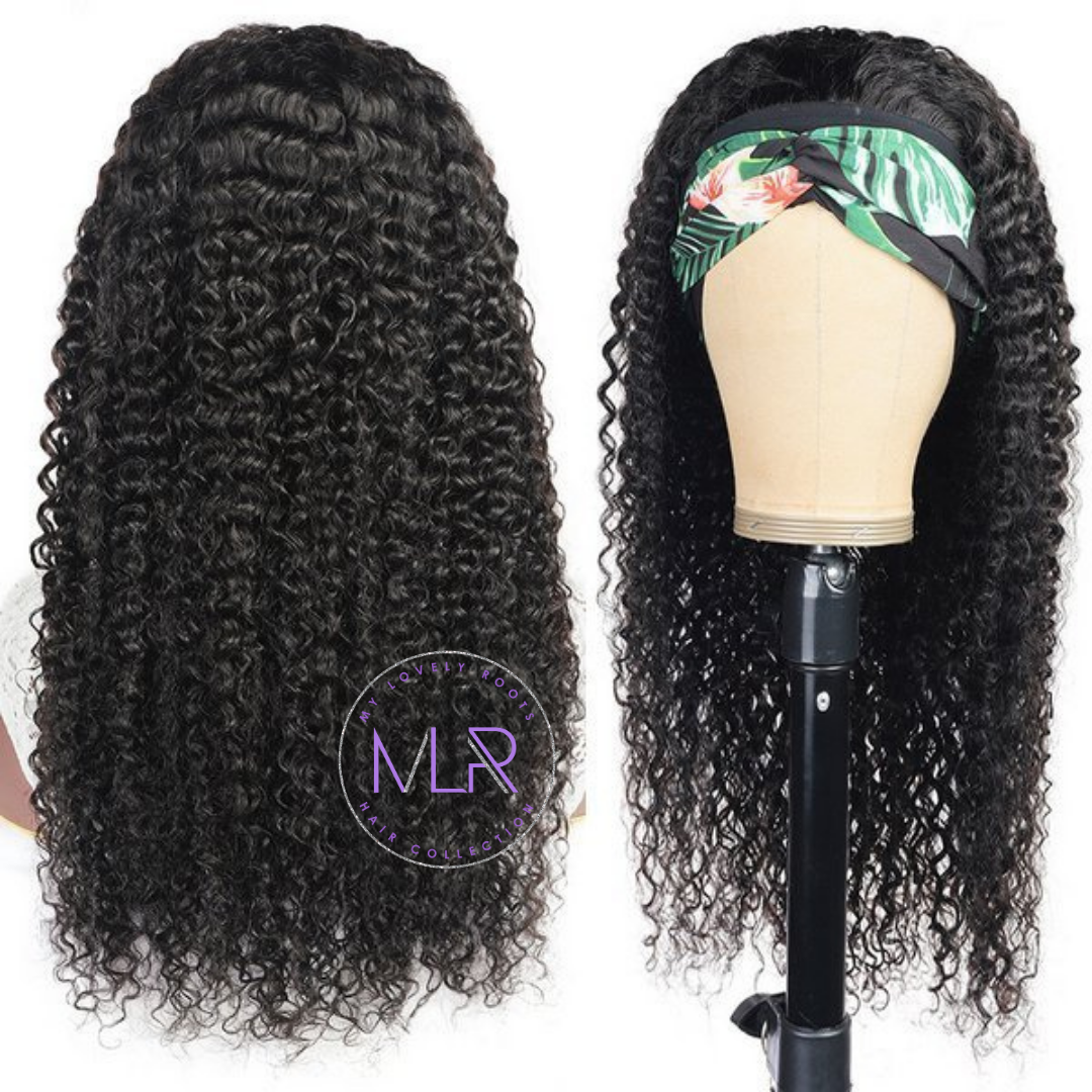 Deep Curly Headband Wig