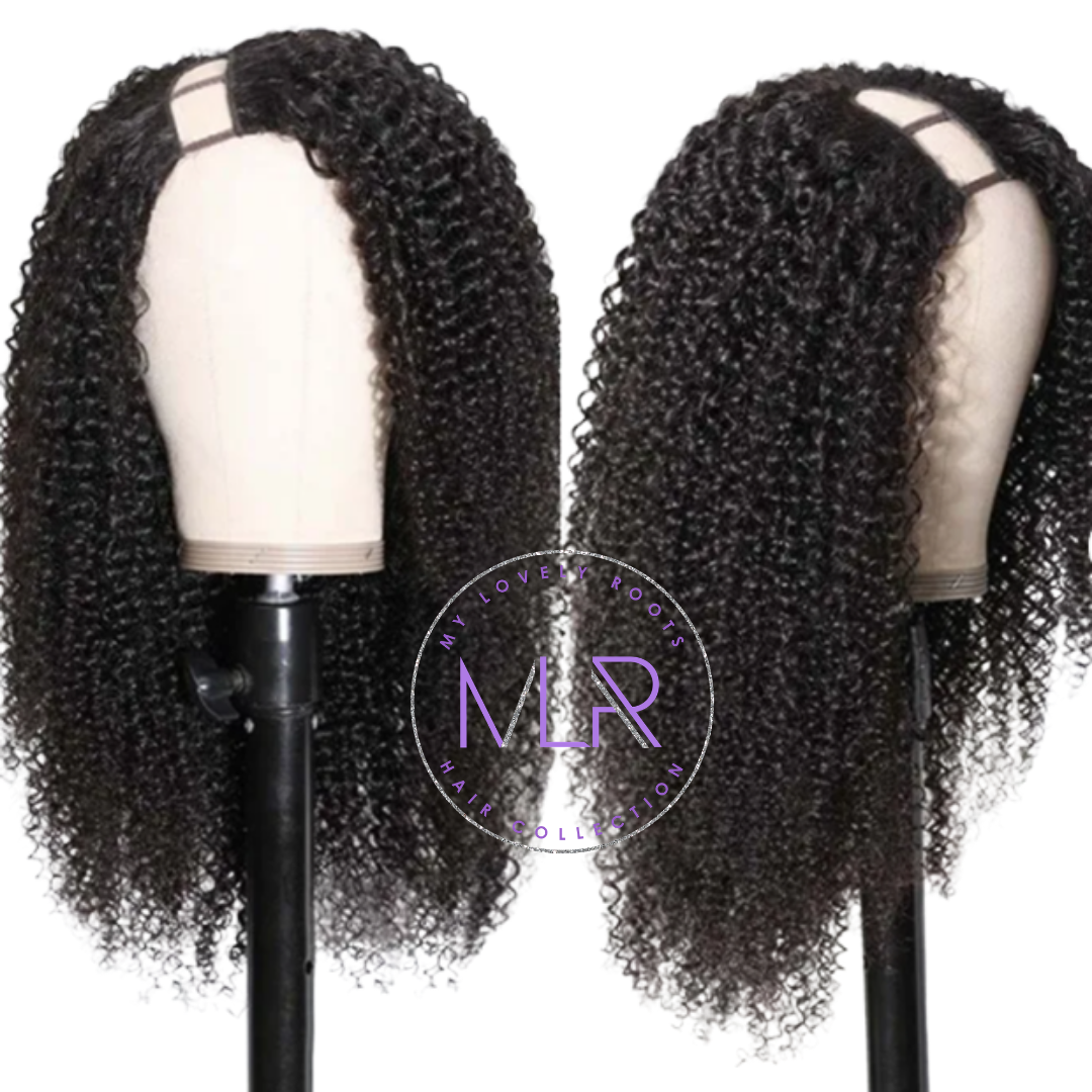 Kinky Curly U/V Part Wig