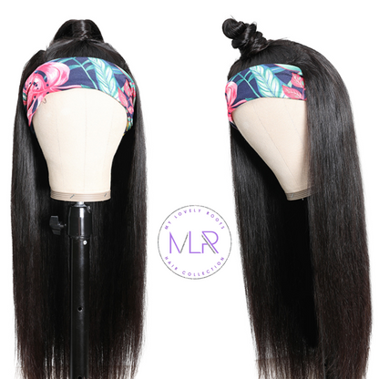 Silky Straight Headband Wig