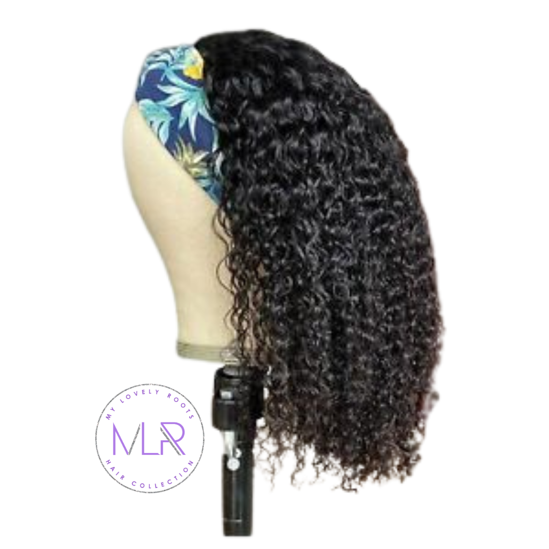 Kinky Curly Headband Wig